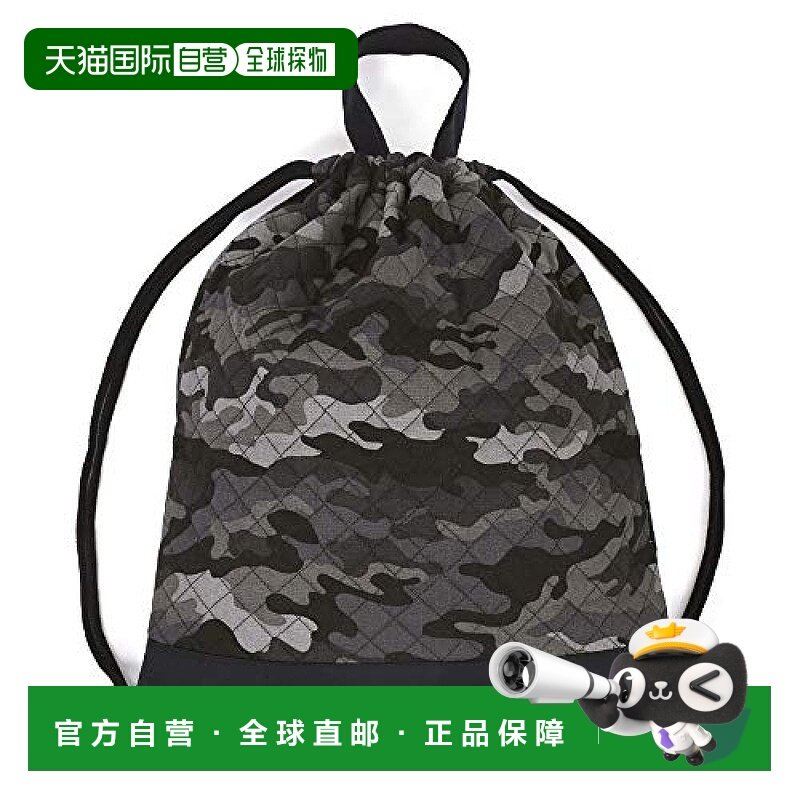 【日本直邮】Colorful Candy Style 抽绳收纳包 灰色迷彩双肩包