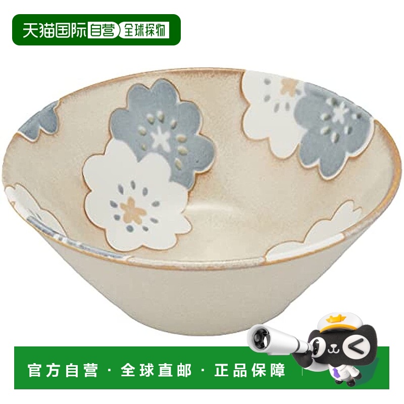 【日本直邮】Aito  大碗 约14厘米 灰色花纹 266256