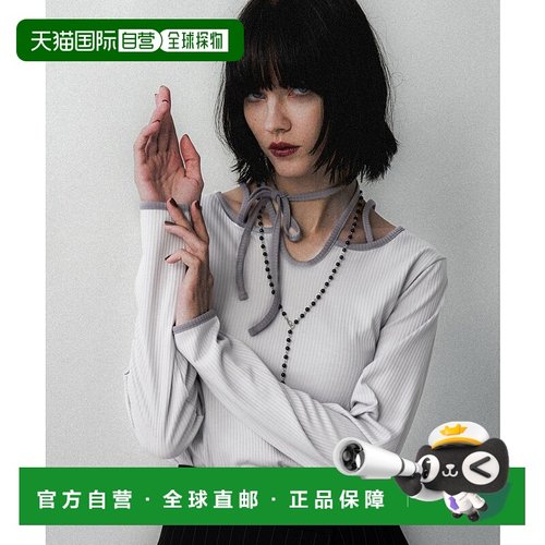 1h可退 日本直邮HARE 女装 配色抽绳设计 紧身罗纹T恤 593187