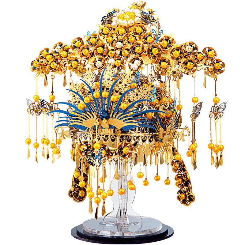 日本屬拼裝模型鳳冠diy手花轎3d立體拼圖金玩具高難度萬工轎在類目 玩具/童車/益智/積木/模型, 串珠/拼圖/配對/拆裝/敲打玩具, 拼圖/拼板中 - 來自Buy2taobao.com提供專業的淘寶代購服務