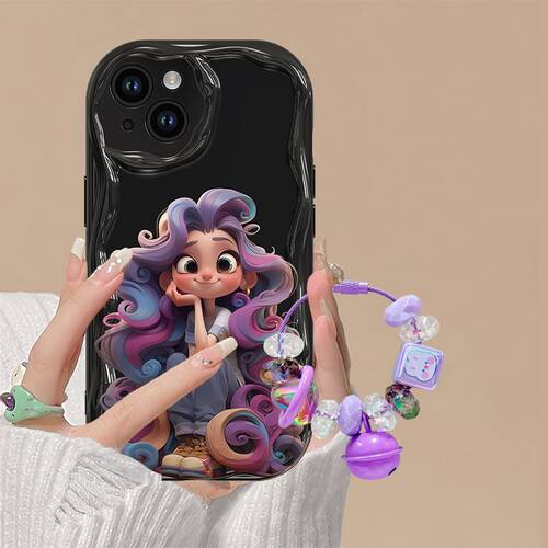 适用vivotpu卡通手机壳在逃公主