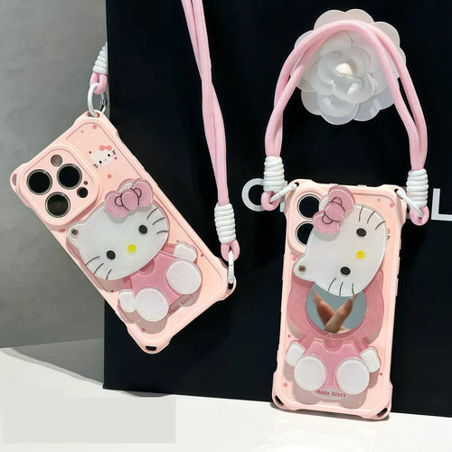 闪粉KT镜子适用苹果手机壳