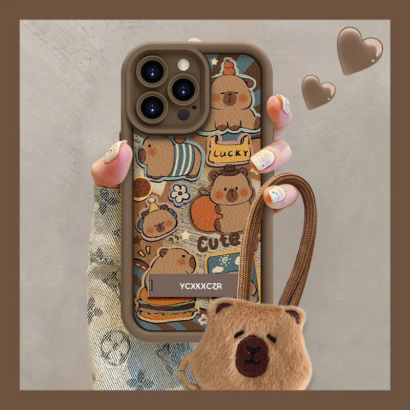 可爱小豚鼠适用任意型号手机壳