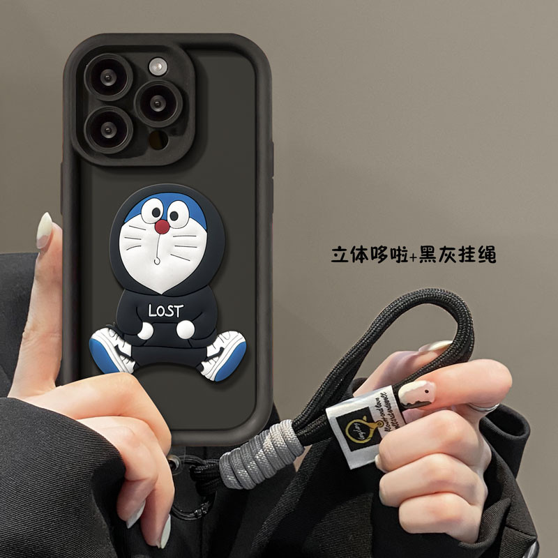 哆啦公仔适用苹果15手机壳iPhone14/13卡通12/11p