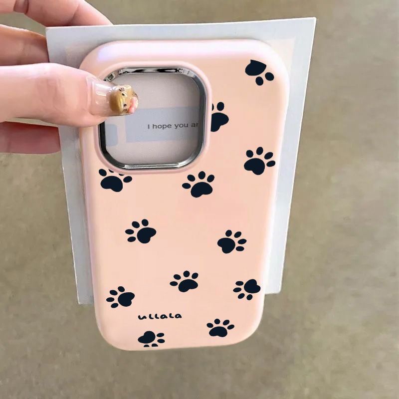 满屏狗狗爪印适用OPPO手机壳