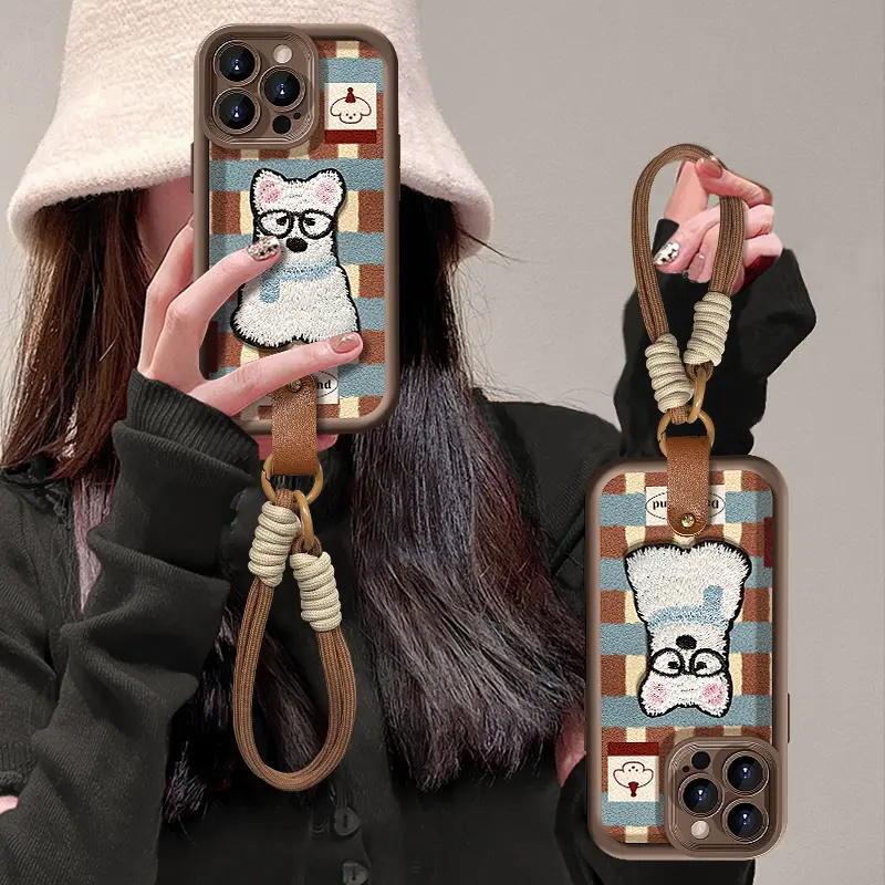 西高地小狗适用苹果17手机壳iPhone16/15PROMAX秋冬新款华为NOVA14可爱PURA80情侣VIVOS30超火红米NOTE15PRO+