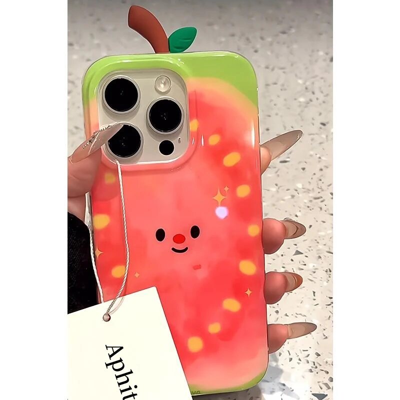 立体枝叶甜心芭乐适用苹果手机壳