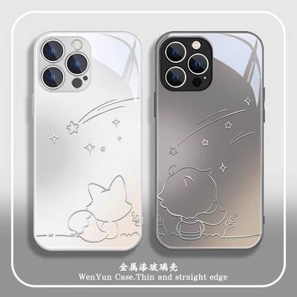 狐狸小王子适用OPPORENO12手机壳K12X新款A97/A93S简约RENO11/10/7SE防摔FINDX7/X6情侣A3活力版A2X超火ACE粉