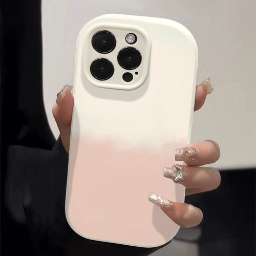 渐变粉白适用OPPO手机壳