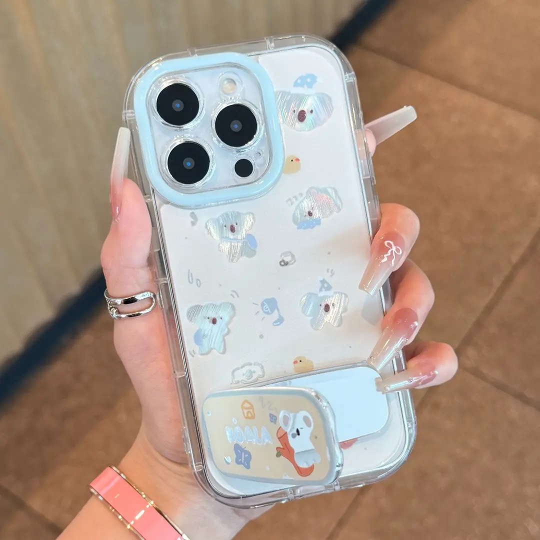 趣味镂空考拉适用苹果16PROMAX手机壳iPhone15/14PLUS羽纱泡芙华为PURA70可爱NOVA13防摔VIVOS20小米红米OPPO