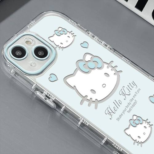 镜面凯蒂猫适用任意型号手机壳