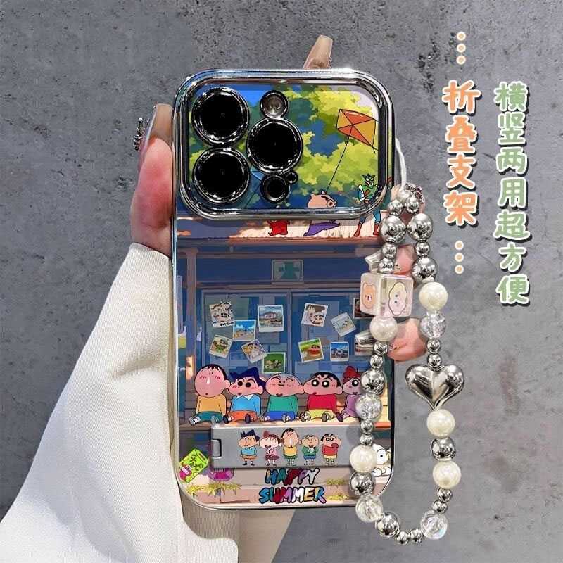 电镀蜡笔小新适用华为荣耀手机壳