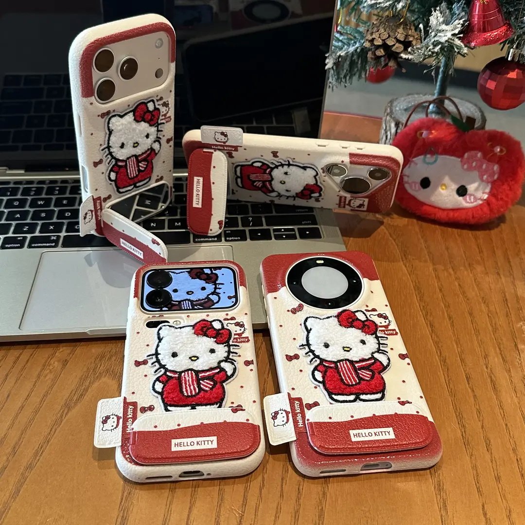 新年凯蒂猫适用苹果17手机壳iPhone16/15PROMAX荔枝纹华为PURA80可爱NOVA14闺蜜MATE60毛绒VIVOS50小米RENO15,3C数码配件,手机保护套/壳,淘宝优惠券,粉丝福利购,淘宝优惠卷
