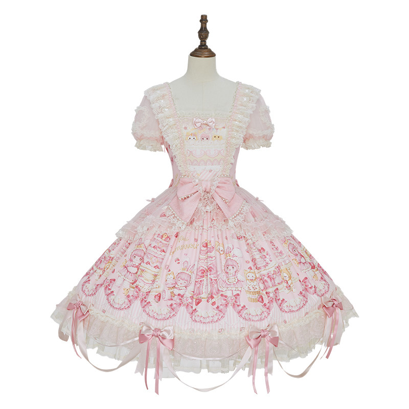 thumbnail for Deposit: December warm sweet wishes, Huhu Sweet Dream Carnival OP shirt, T-shirt, JSK hat, accessories, Lolita