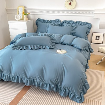 水洗棉被套单件全棉被罩单人学生宿舍z150x200x230单个1.5米单被