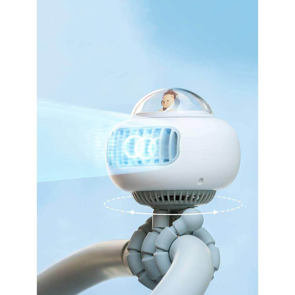 婴儿推车小风扇无叶八爪鱼水母宝宝学生宿舍便携式办公室桌面迷你,汽车零部件/养护/美容/维保,风扇,淘宝优惠券,粉丝福利购,淘宝优惠卷