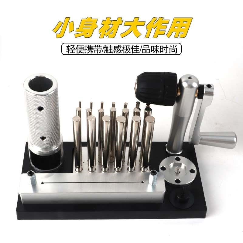 手摇绕线器  拉丝器工具 手动 不锈钢拉丝机台式 工业用 卷线器