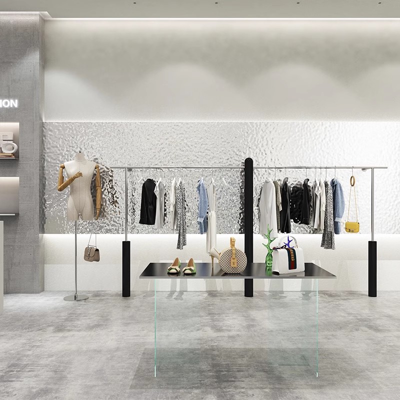 新款服装店落地上墙简约展示架女装店童装店货架陈列架