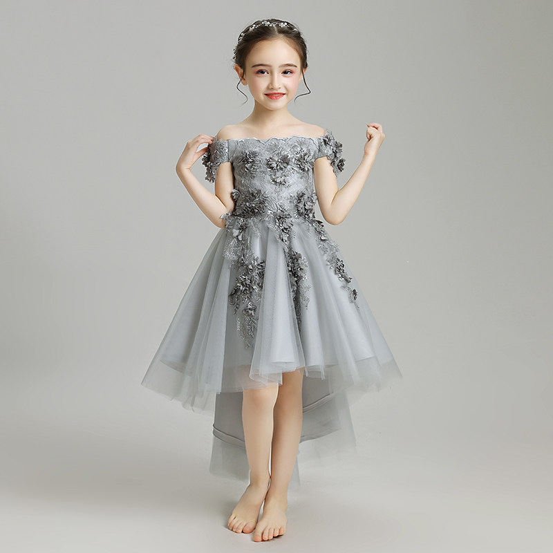 儿童晚礼服公主裙小花童拖尾女童婚纱蓬蓬纱女孩主U持人钢琴演出,童装/婴儿装/亲子装,儿童礼服,淘宝优惠券,粉丝福利购,淘宝优惠卷