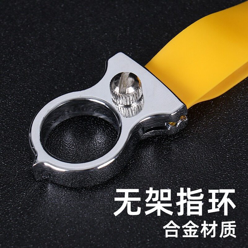 无架指环弹弓合金弹簧快压扁皮弹弓架