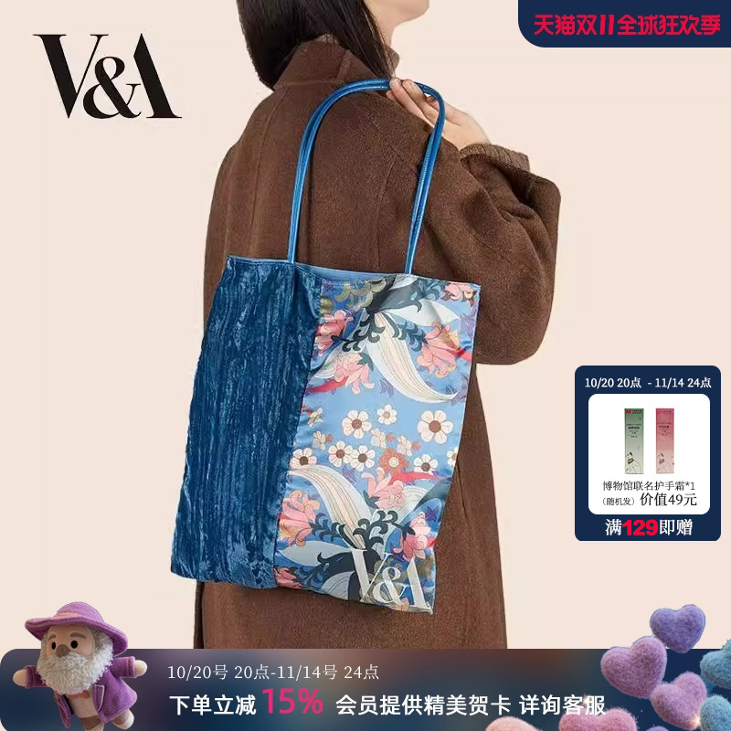 大英博物馆安德森猫轻便松弛感印花单肩包文创闺蜜生日礼物女生