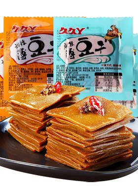 久久丫甜辣薄豆干500g麻辣豆制品零食小吃豆腐干香干豆卷休闲食品