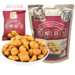赵老师老醋蚕豆500g袋香酥兰花豆去皮独立小包装四川零食小吃特产