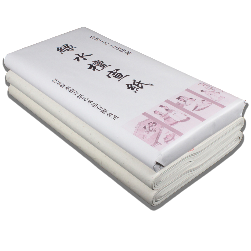 安徽手工加厚宣纸书法国画山水专用纸隶篆书行书楷书毛笔作品生宣纸半生半熟宣三尺四尺六尺对开宣纸高档夹宣