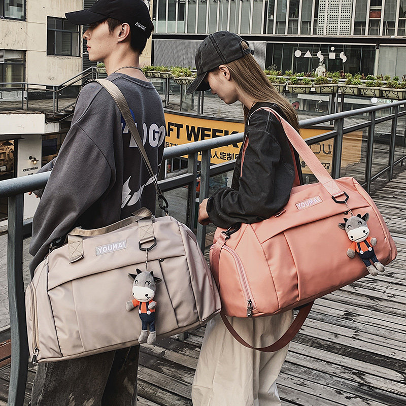 短途出差旅行包大容量女手提健身包男轻便防水套拉杆旅游包行李袋