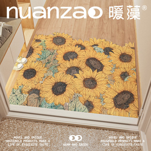 暖藻pvc丝圈地垫入户门垫