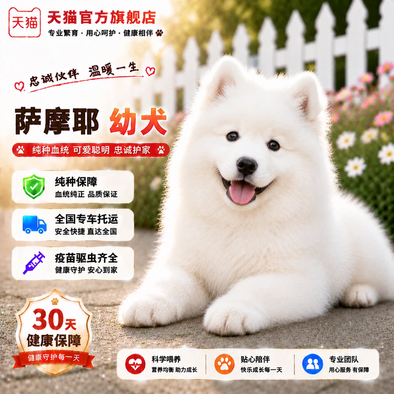 可爱大骨架聪明陪伴犬便宜活物
