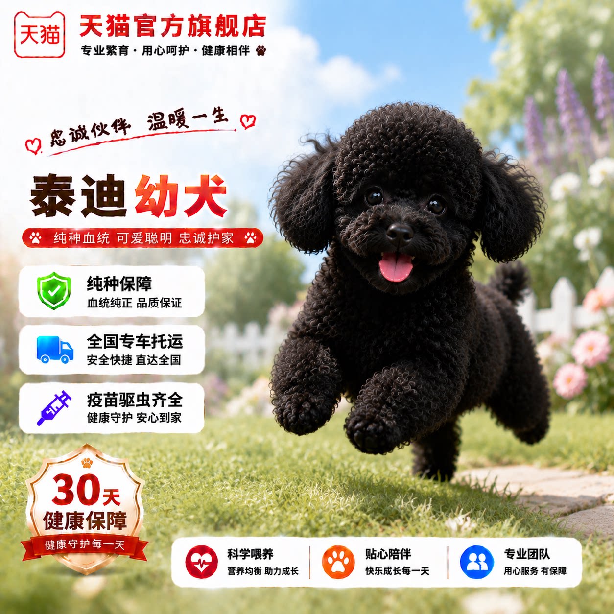 黑色活物精品小型犬狗长不大聪明