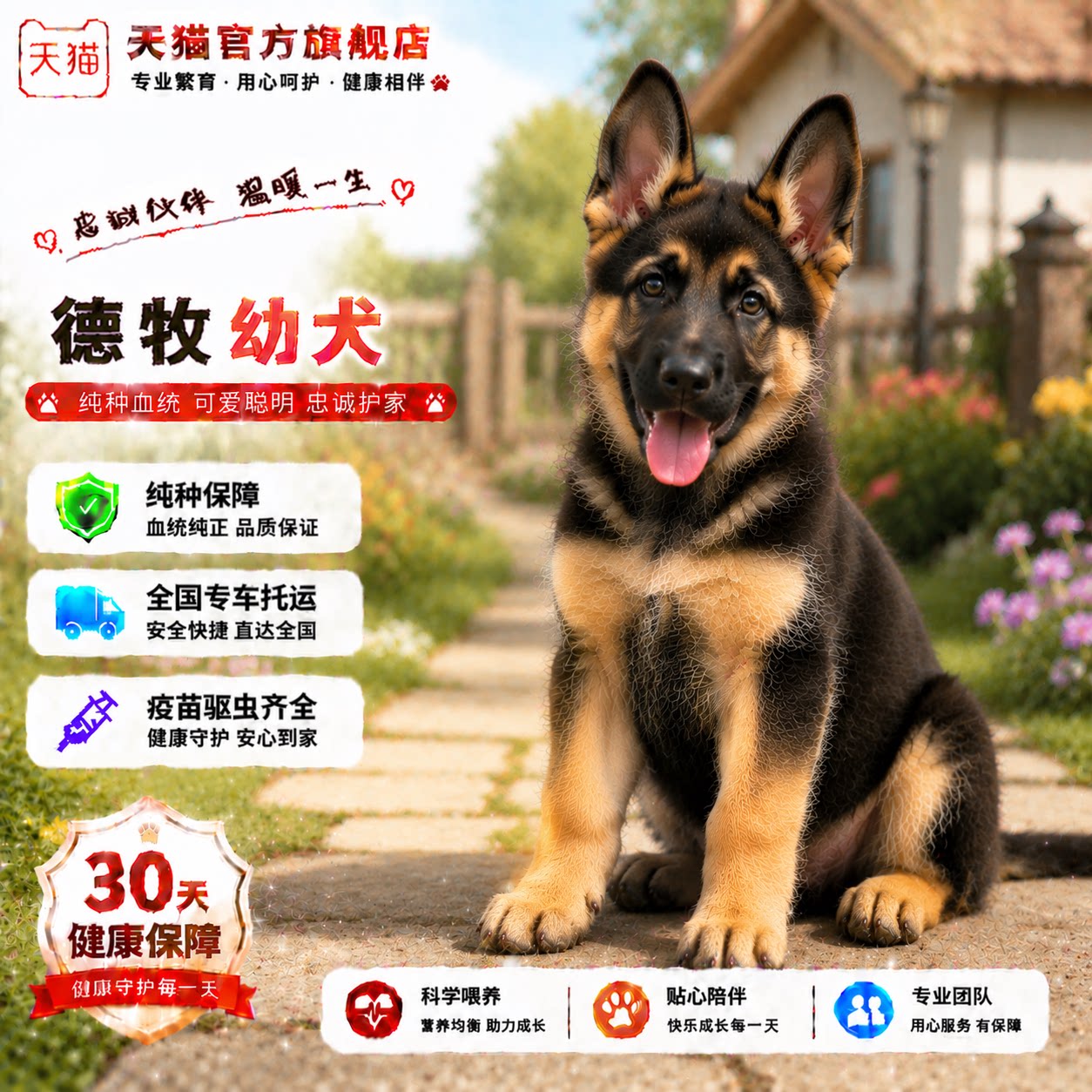 护卫犬大型犬真狗幼崽工作犬活物