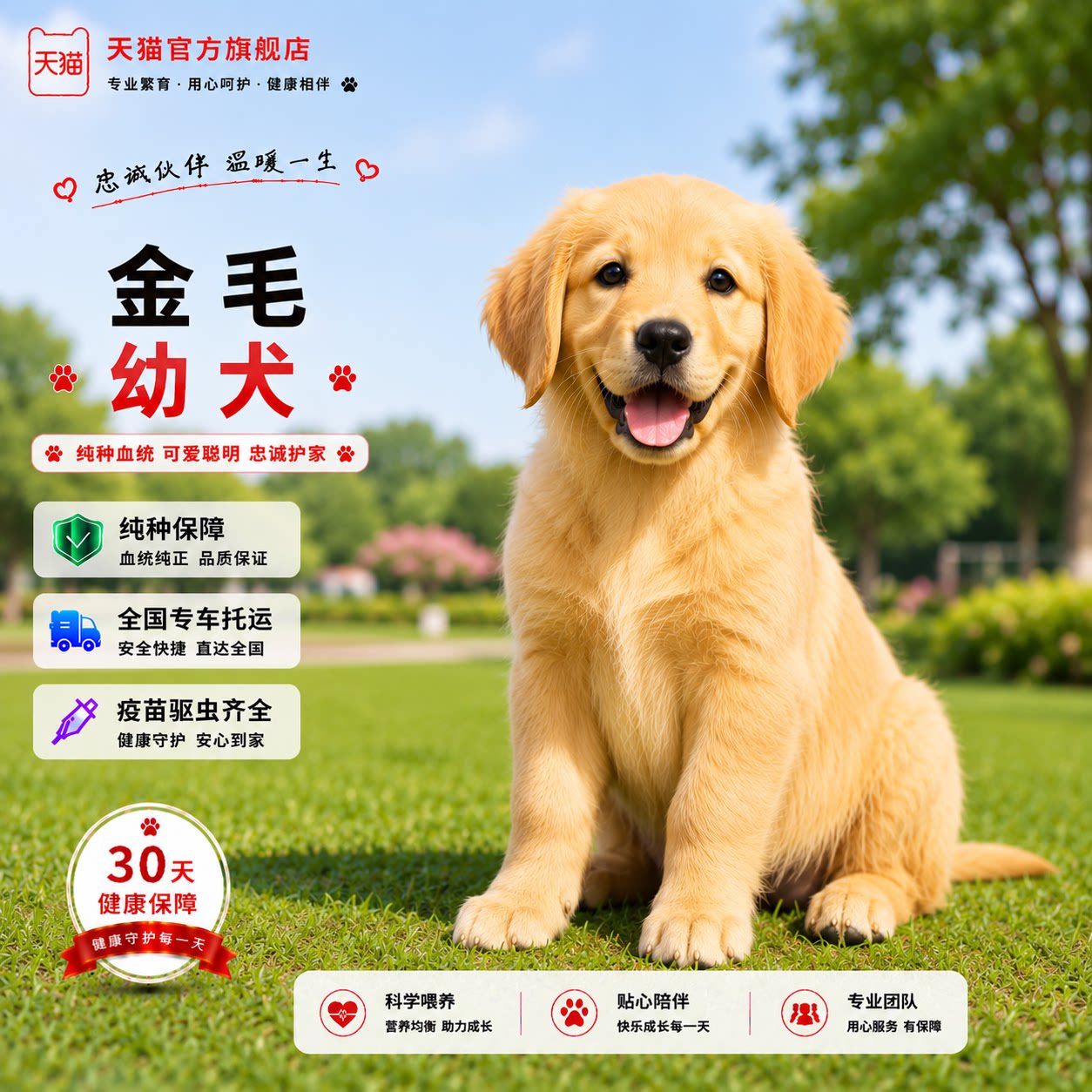 高智商超萌活体导盲犬小狗护院
