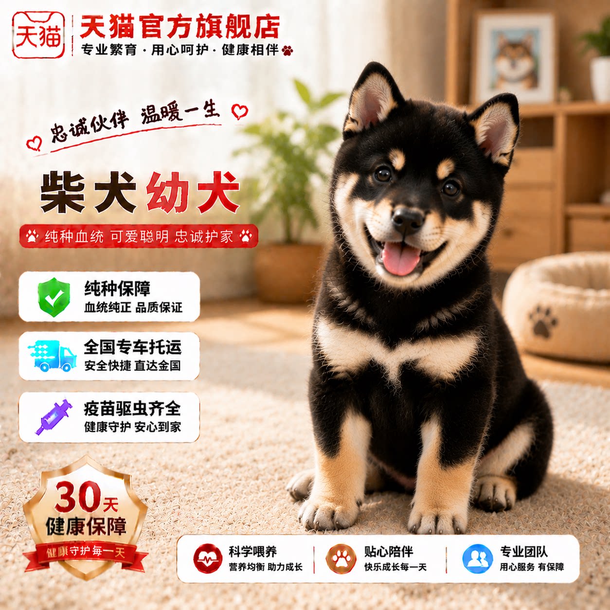 小狗宠物狗豆家养赤柴短毛狗便宜