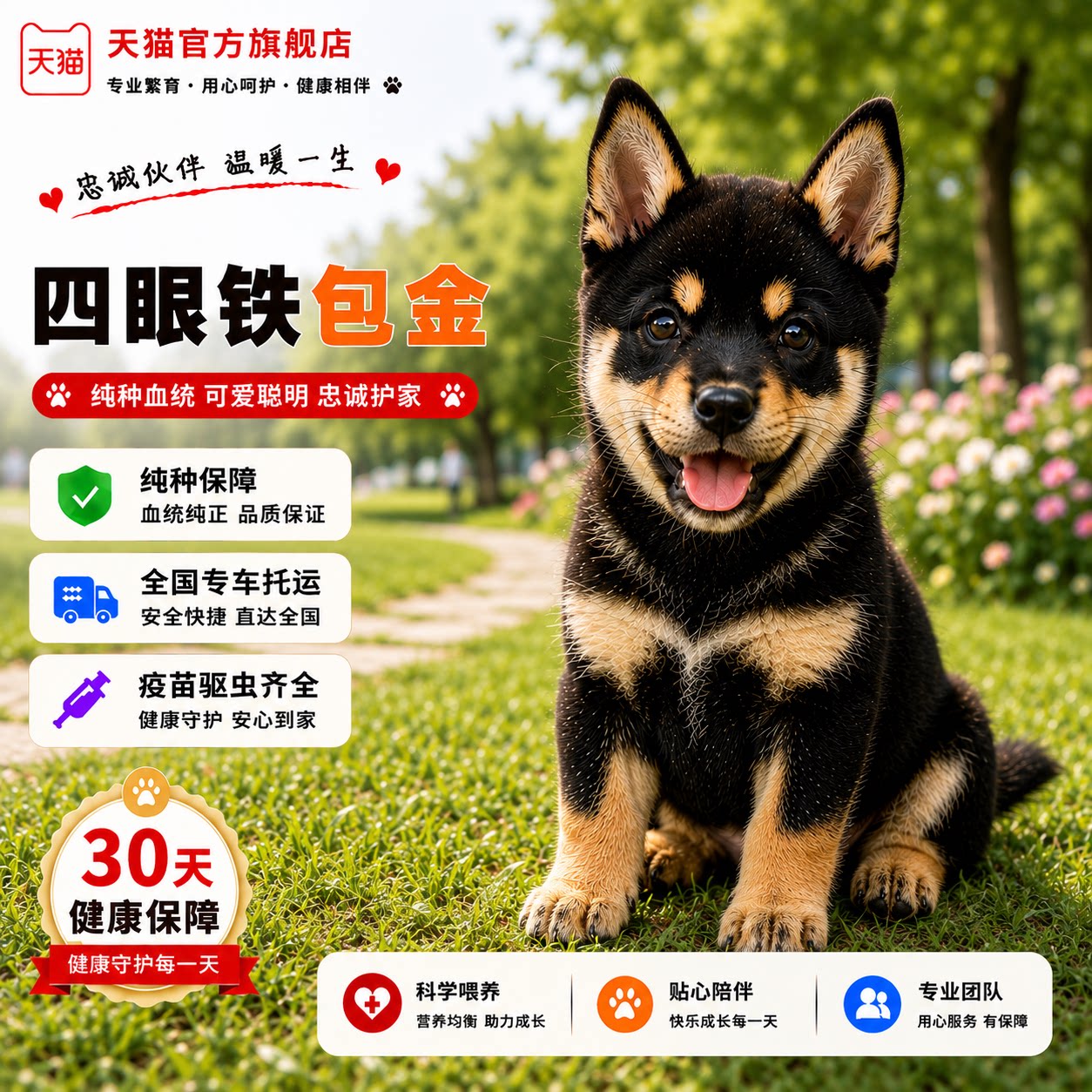 可爱活泼短毛狗正宗土狗便宜小