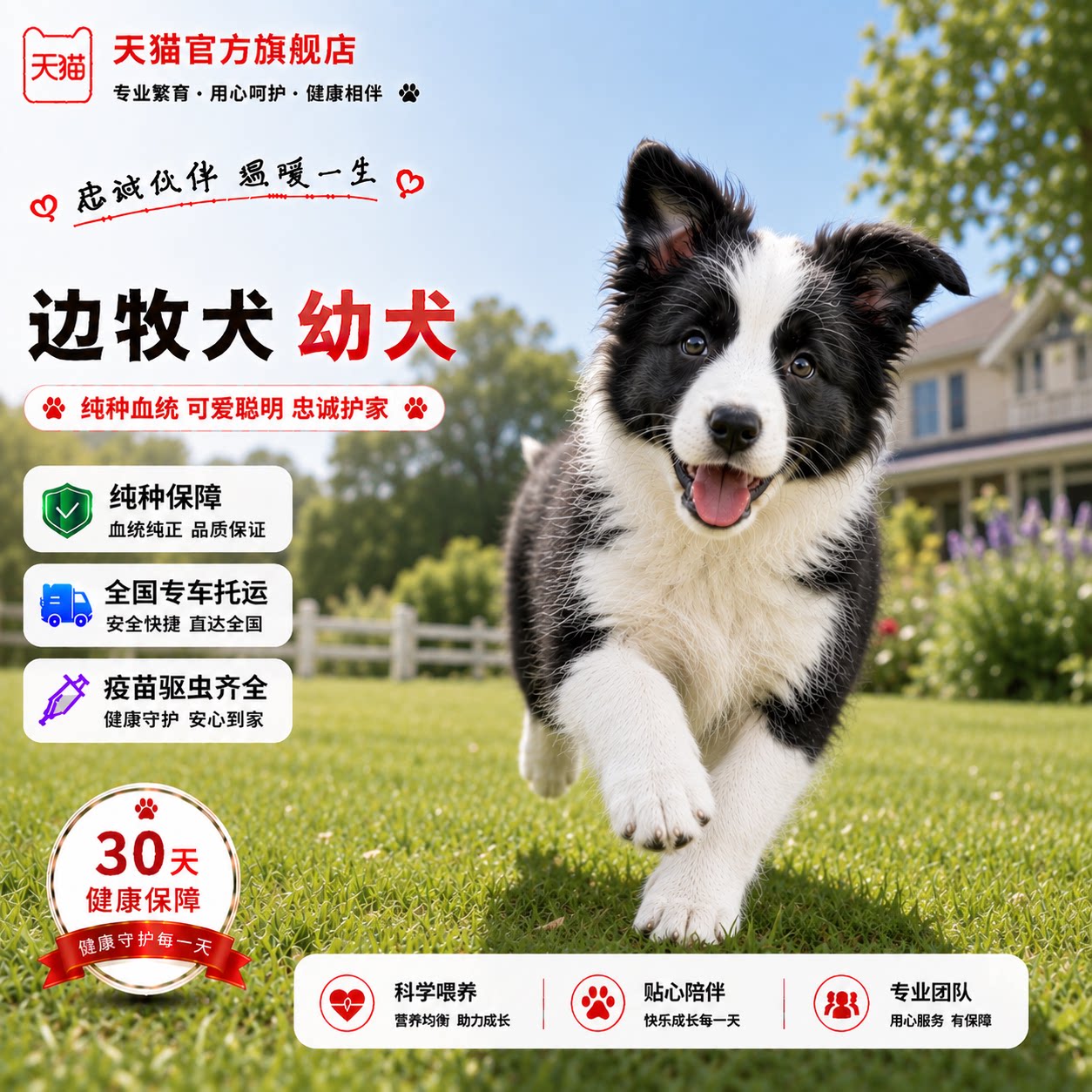 中型犬活物狗狗聪明警犬温顺三色