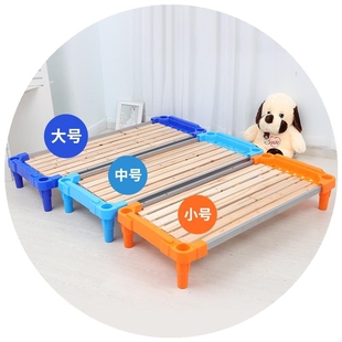 幼儿园床午睡床可折叠小学生叠叠床单人樟子松床托管床儿童实木床