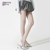 purpleguys蕾丝灰色丝袜女薄款 竖条纹防勾丝春夏性感jk提花连裤 袜