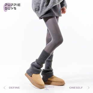 purpleguys格雷系灰色连裤 女防勾丝学院风显瘦直角跟打底袜 袜薄款