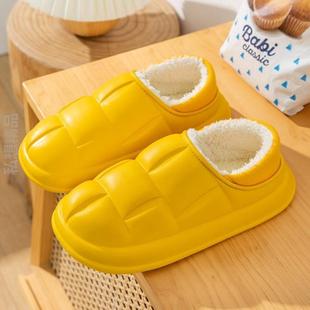 拖鞋 棉保暖加绒新款 冬季 居家 包女2023棉鞋 用厚底防滑跟外穿防水