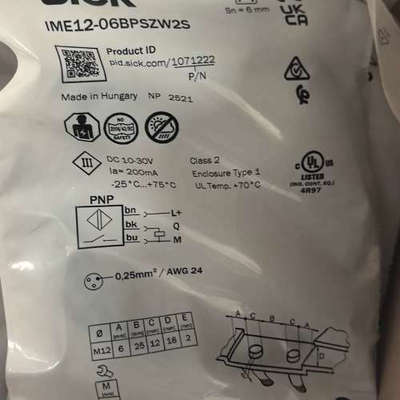 sick西克接近传感器IME12-06BPSZW2S正议价