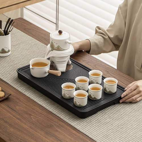 自动出水带茶盘不烫手泡茶壶茶具