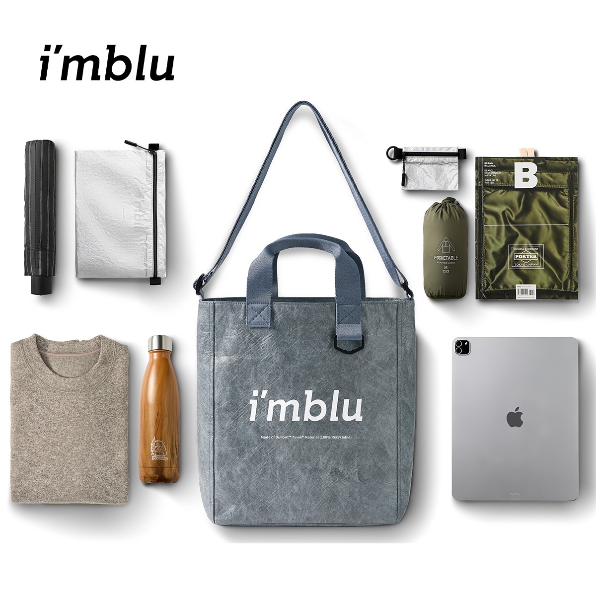 imblu大容量双肩包商务旅行