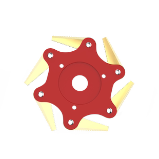 锯齿刃六页刀汽油割草机专用刀片不怕石头自动回弹果园专用高硬度