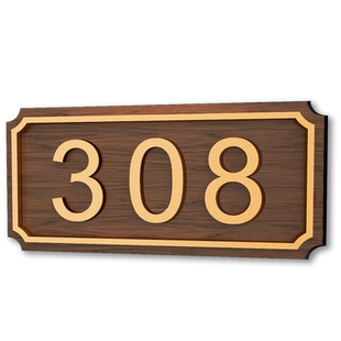 亚克力门牌号码牌家用2025新款门牌号高级感轻奢创意定制中式数字家庭入户门牌定制住宅民宿房号牌门装饰订制