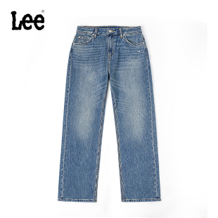25秋冬新429标准中腰直脚浅蓝色女牛仔裤 Lee商场款 张凌赫代言