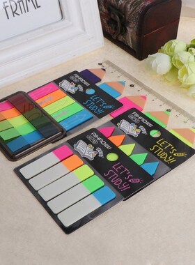 Fluorescent Clear Sticker Memo Flags Post It Bookmark Index