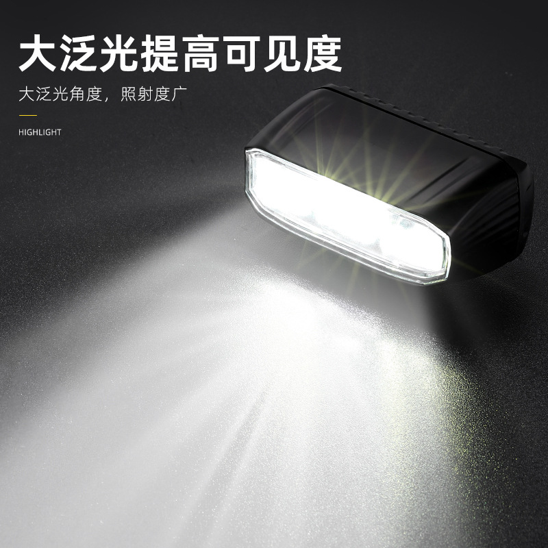 Horizontal bicycle light aluminum alloy dual LED beads夜骑灯