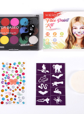 15 color body painting washable children's face color面彩